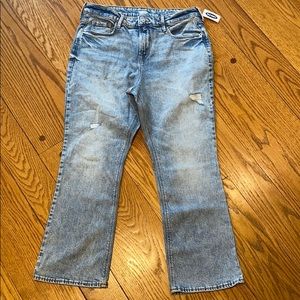 NWT old navy s12 high waisted ankle flare jeans